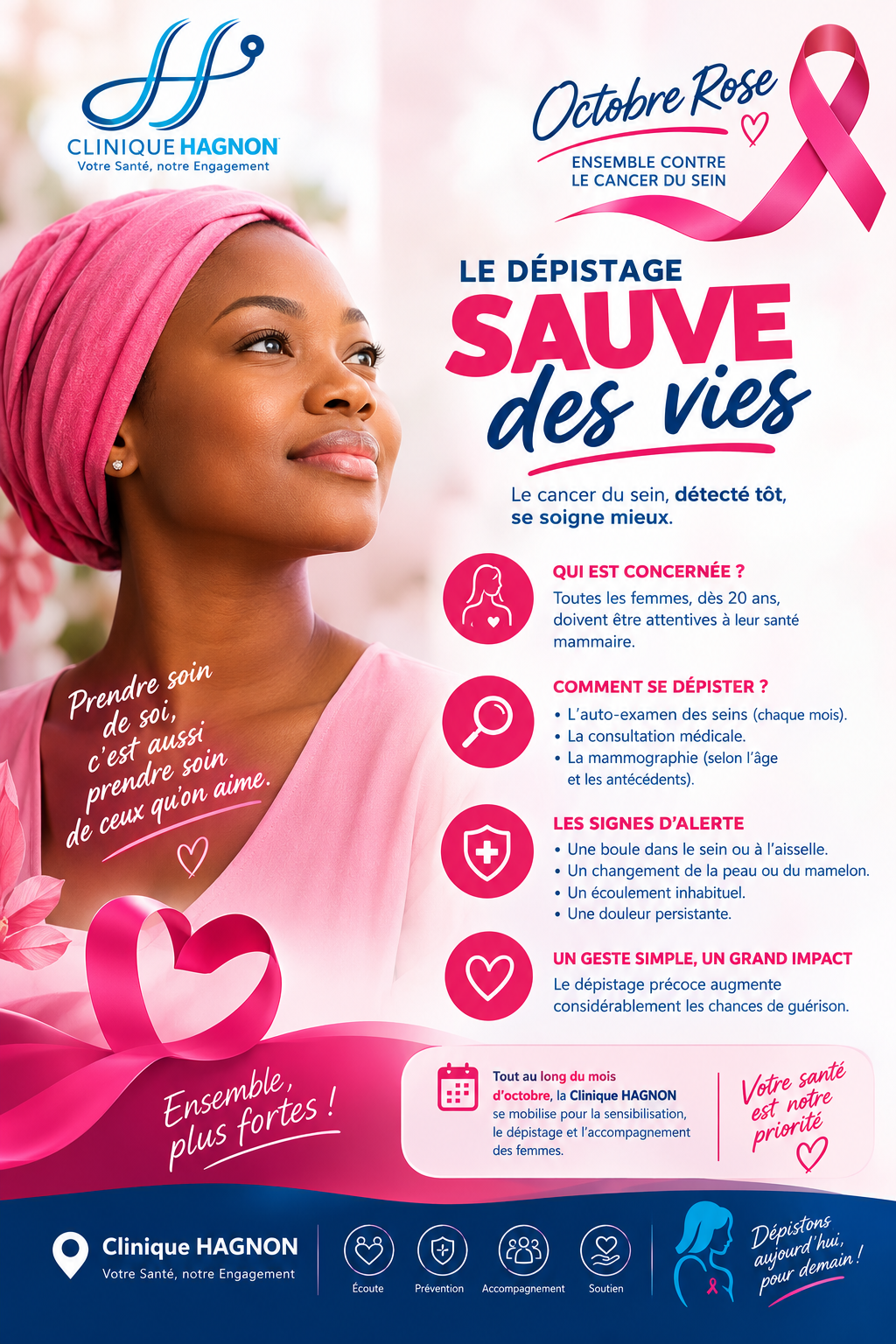 Octobre Rose : sensibiliser, prévenir et agir contre le cancer du sein